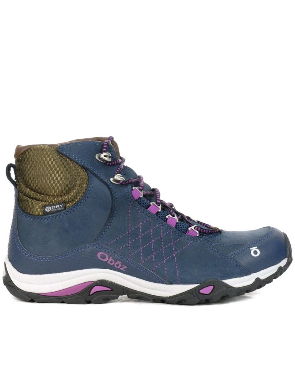 Oboz Women's Sapphire Mid B-Dry Waterproof Hiking Boot Huckleberry Sz. 7.5